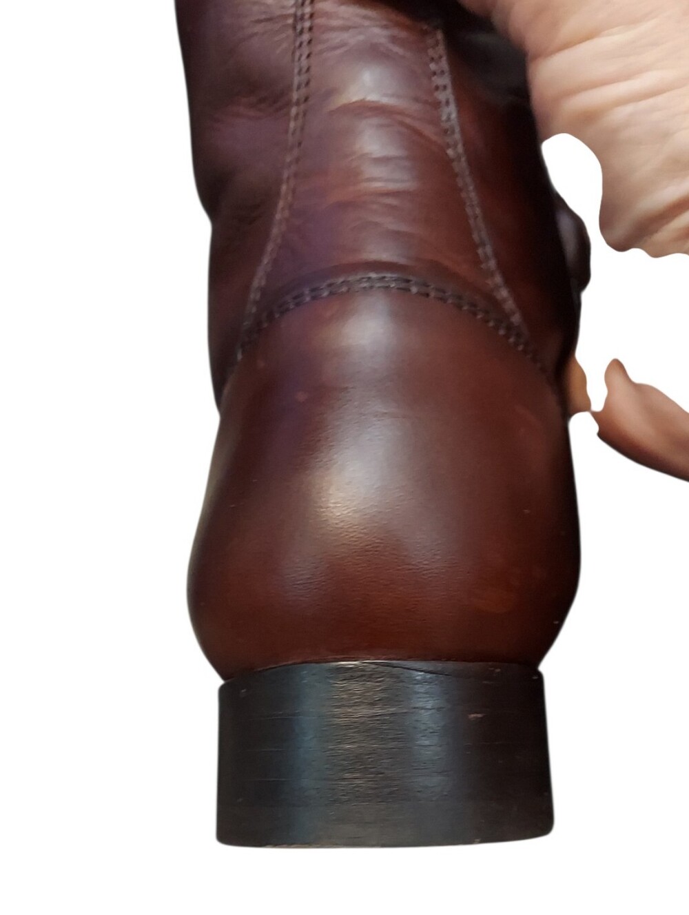 Frye Womens Molly Button Tall Leather Zip Boots Gently Loved Size 9B - Picture 11 of 14
